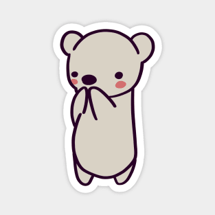 Embearassed Polar Bear Magnet