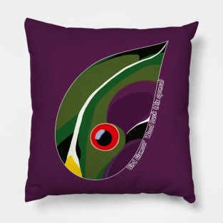 Wood Duck (Small Text) Pillow