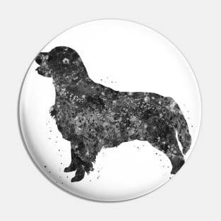 Golden Retriever dog black and white Pin