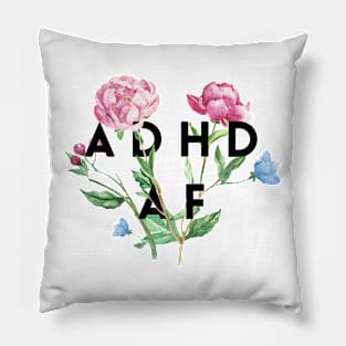 ADHD Tee. Floral Design Pillow