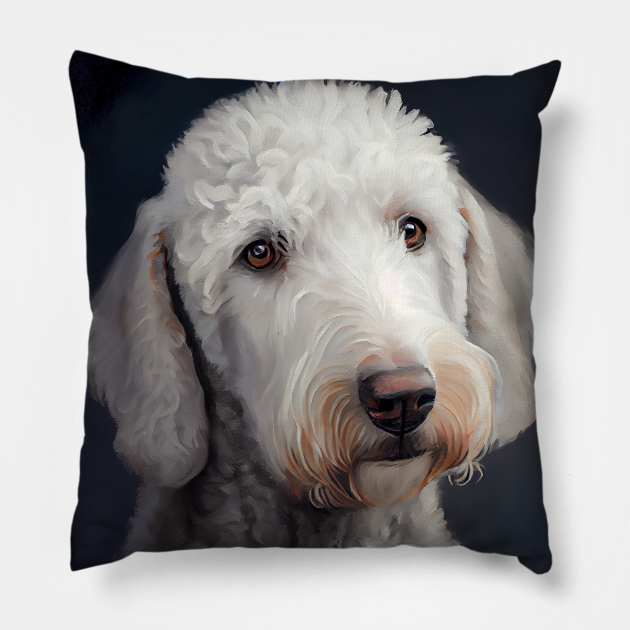 Bedlington Terrier Pillow by ABART BY ALEXST 