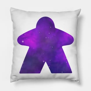 Purple Galaxy Nebula Space Meeple | Board Game Fan Pillow