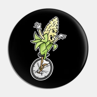 Unicorn - Corn on a Unicycle Pin