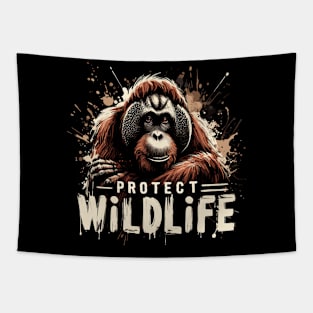 Protect Wildlife - Orangutan protection Tapestry