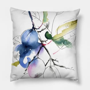 Ripe plums Pillow