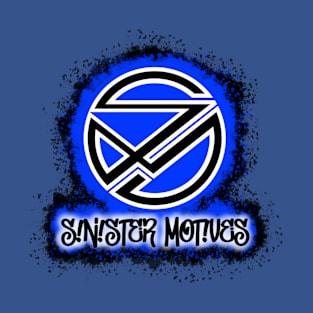 Sinister Motives logo blue T-Shirt