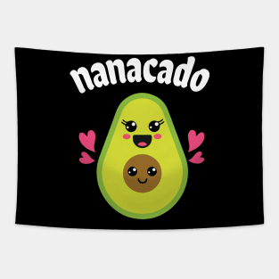 Avocados Huggin Together Happy Nanacado Grandma Son Daughter Tapestry