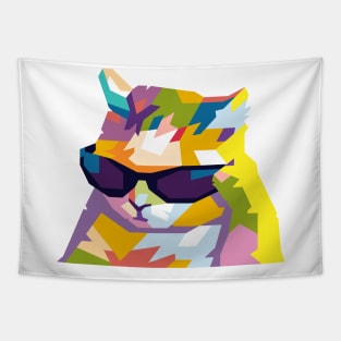 Cool Cat Meme Tapestry