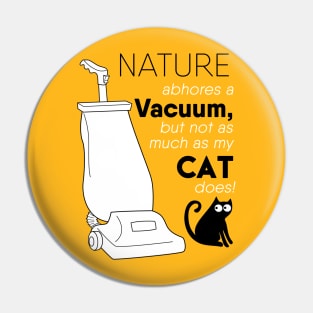 Cats and Vacuums Pin