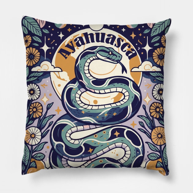 Ayahuasca Pillow by CraftyDesign66