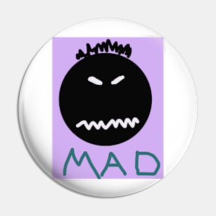 Mad Baby Face Pin