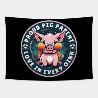 Pig Parent Tapestry