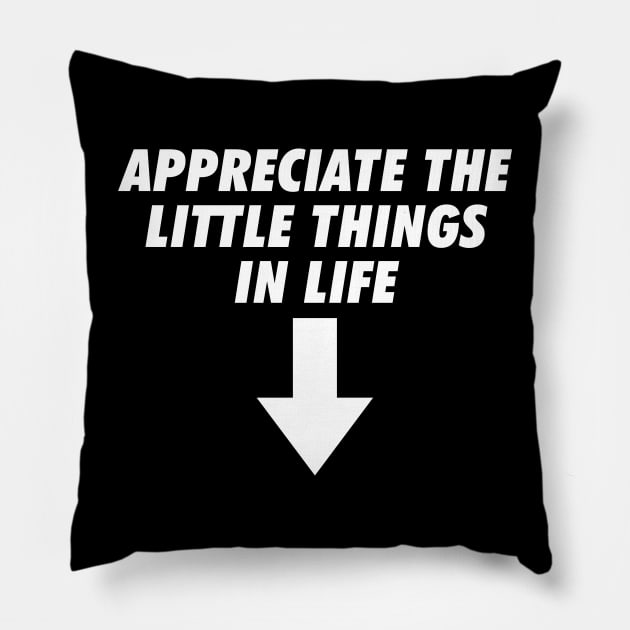 Appreciate the little things Pillow by unaffectedmoor