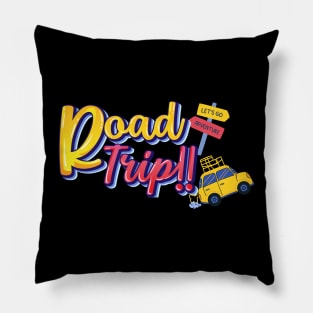 beautiful road trip colorful T shirt Pillow