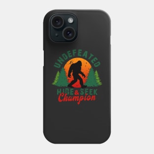Undefeated Hide and Seek Champion Bigfoot Retro Phone Case