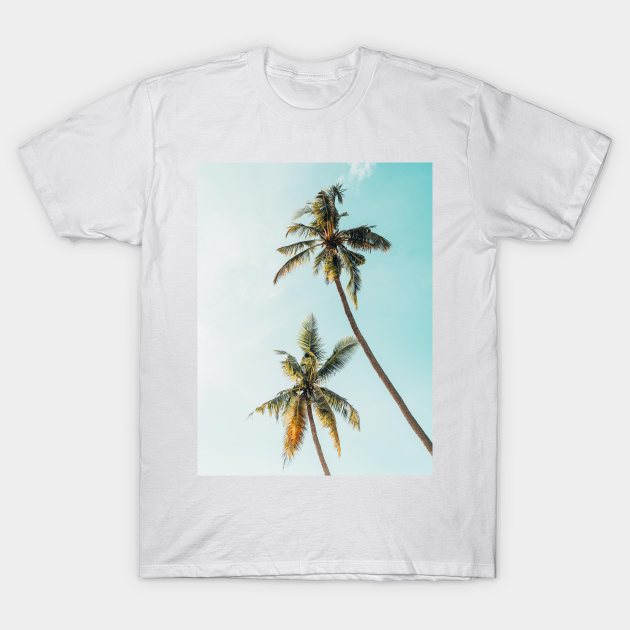 Summer Palm Trees - Palm Trees - T-Shirt | TeePublic