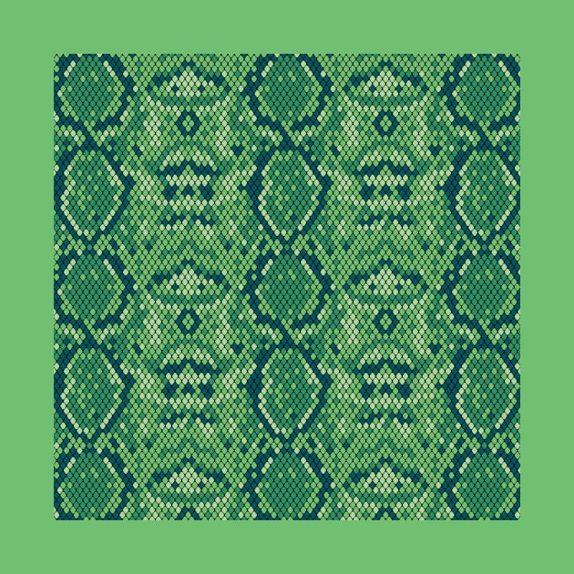 Green Snake Skin Pattern by Ayoub14