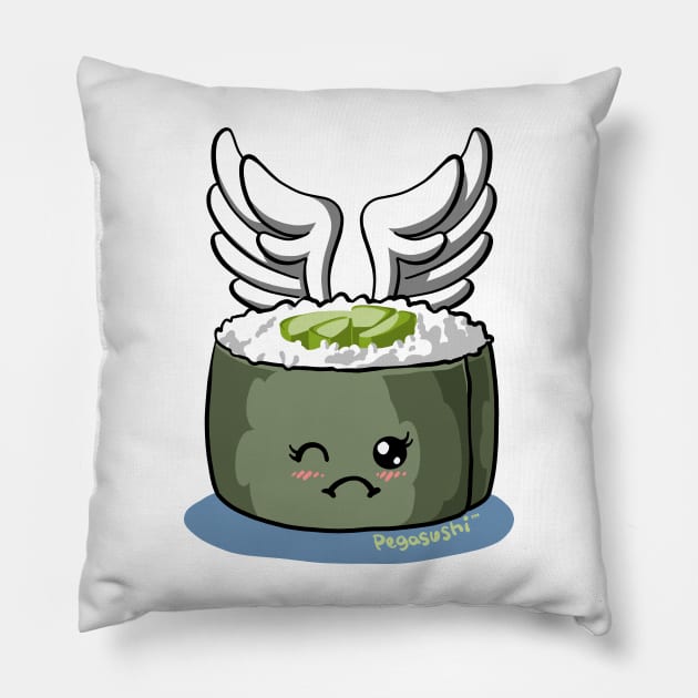 Asplenia Studios: Pegasushi Avocado Chumaki Roll Pillow by AspleniaStudios