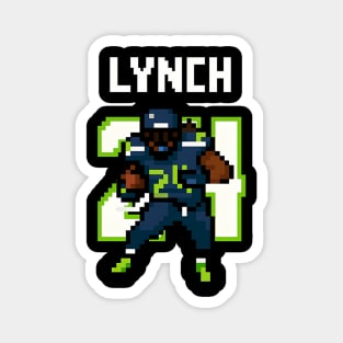 Marshawn Lynch #24 – 8-Bit Seahawks Legend Magnet
