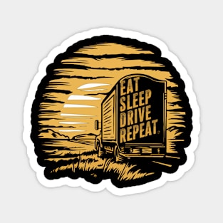 Funny Big Trucker Truck Driver Magnet