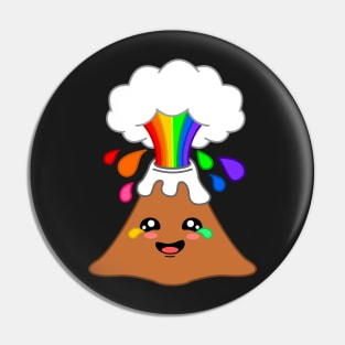 Volcano Rainbow Pin