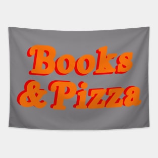 Books and Pizza Tapestry