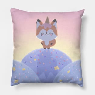 Kiki the fox dreaming of ice cream Pillow