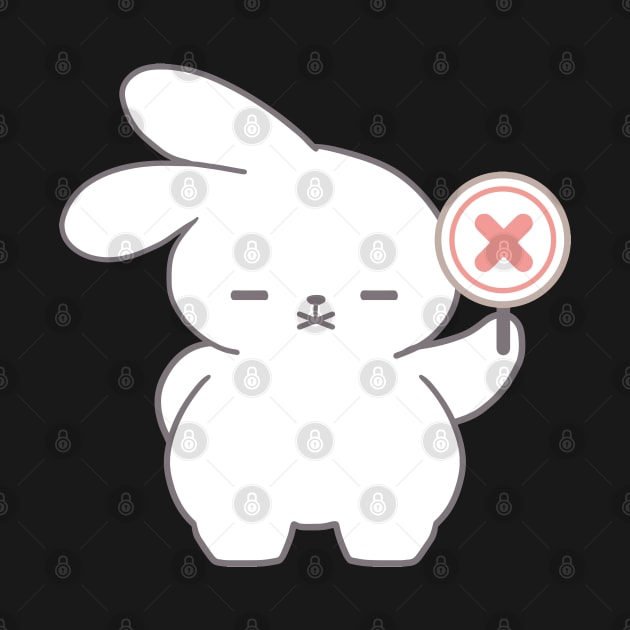 Cute Rabbit Say No by LoppiTokki