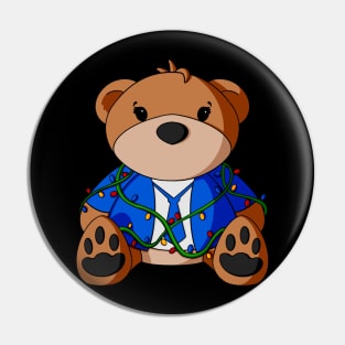 Christmas Vacation Teddy Bear Pin