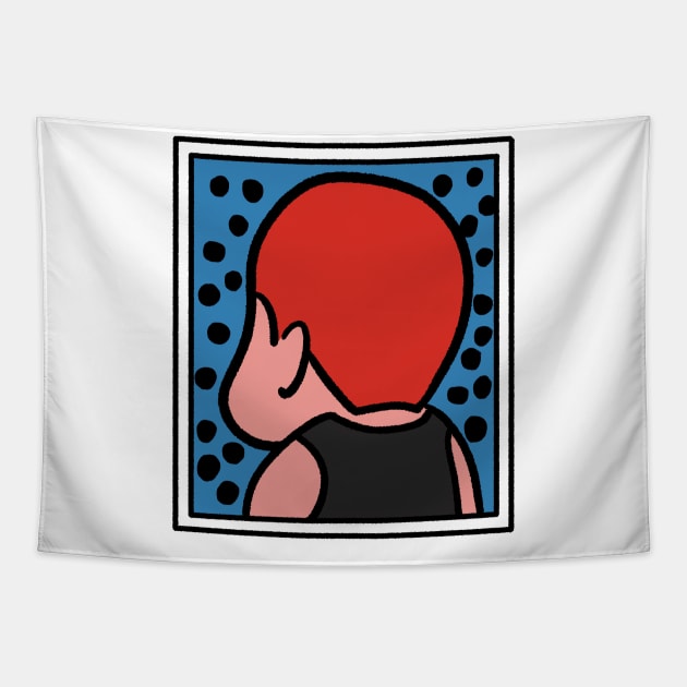 Sakuragi (Alt. Anime colors) | Slam Dunk tee Tapestry by PinPom