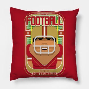 American Football Red and Gold - Enzone Puntfumbler - Seba version Pillow