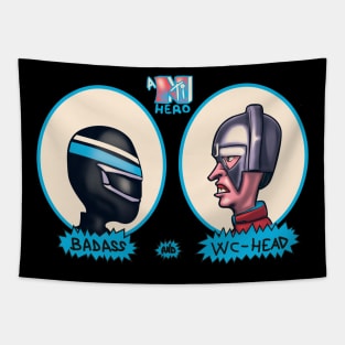 badass and wc-head Tapestry