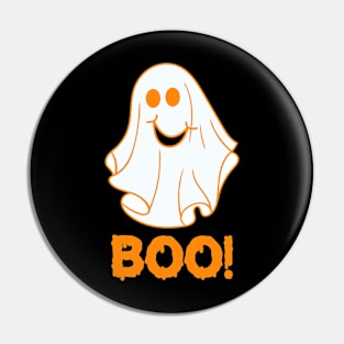 Halloween gift cute ghost smiling Pin