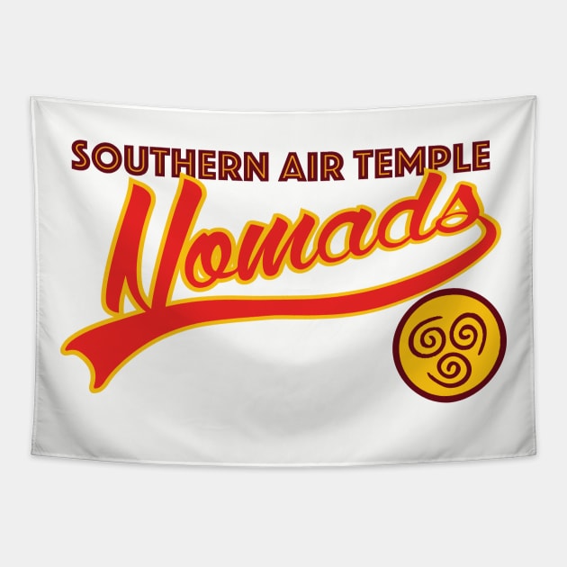 Southern Air Temple Nomads Tapestry by The Digital Monk