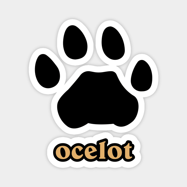 Ocelot Magnet by ProcyonidaeCreative