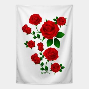 Red Roses Tapestry