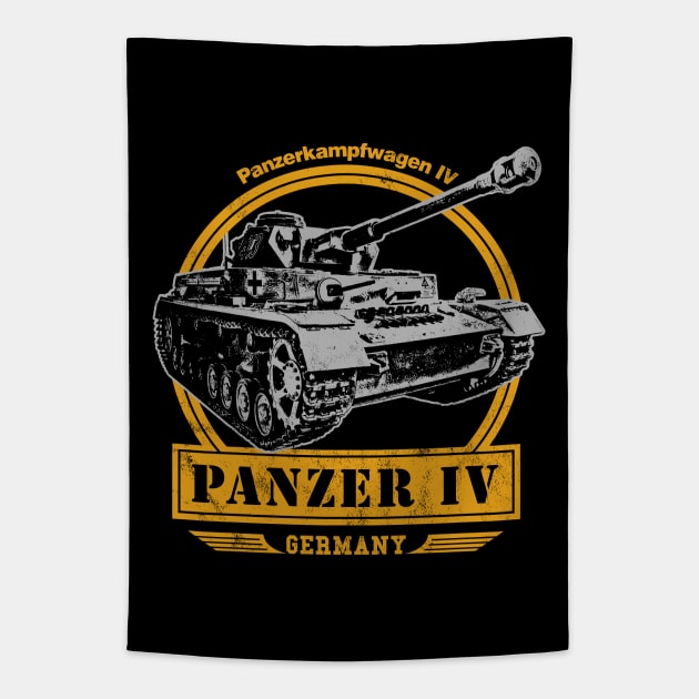 Panzer IV - German WW2 Tank Tapestry by rycotokyo81