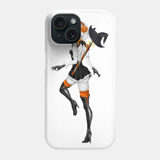 Halloween 2B B/W Phone Case by Antonydraws