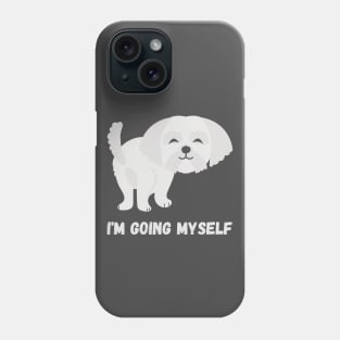 little white dog Phone Case