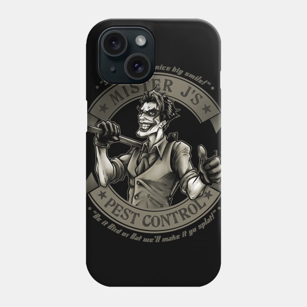 Mister J's Pest Control - SEPIA Phone Case by Evil_Genius_Pro