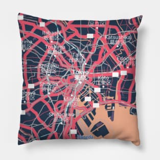 Tokyo colour map Pillow