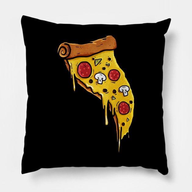 Pizza Time Pillow by A Comic Wizard