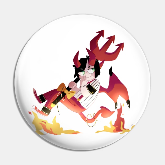 Fox: Demon Pin by scribblekisses