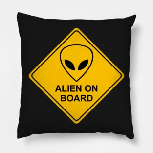 Alien on Board Pillow