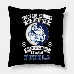 Playera del Puebla Camoteros del Puebla Los Mejores le van al Puebla Futbol Mexicano Pillow