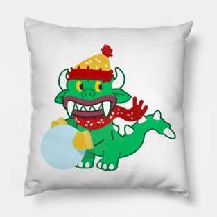 Hodag in Winter Pillow