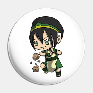 Avatar The Last Airbender Chibi Toph sticker Pin