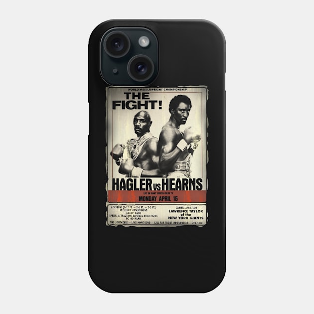 Marvelous marvin hegler vs hearns Phone Case by ZEROHANA