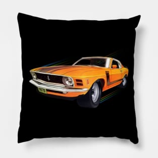 1970 Mustang 302 BOSS design by MotorManiac Pillow