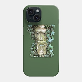 The Pagan Celtic GreenMan With Ivy Leaves Phone Case